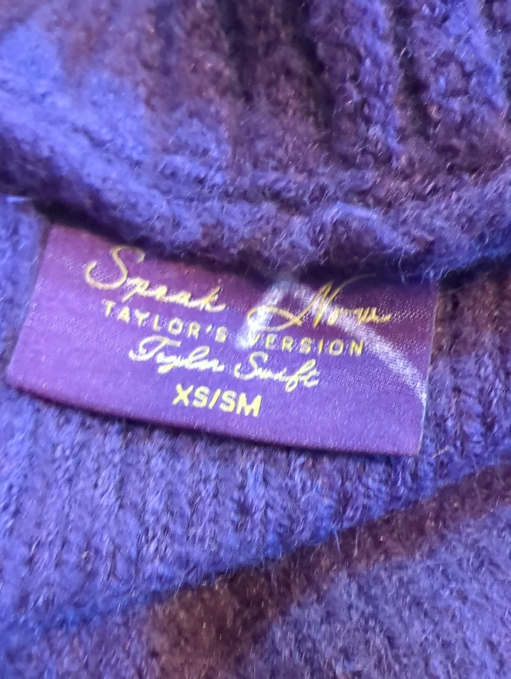 Official Taylor Swift Speak Now Taylors Version Purple Cardigan XS/SM Limited Ed - Picture 7 of 8